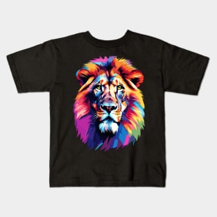 Majestic Lion Pop Art Kids T-Shirt